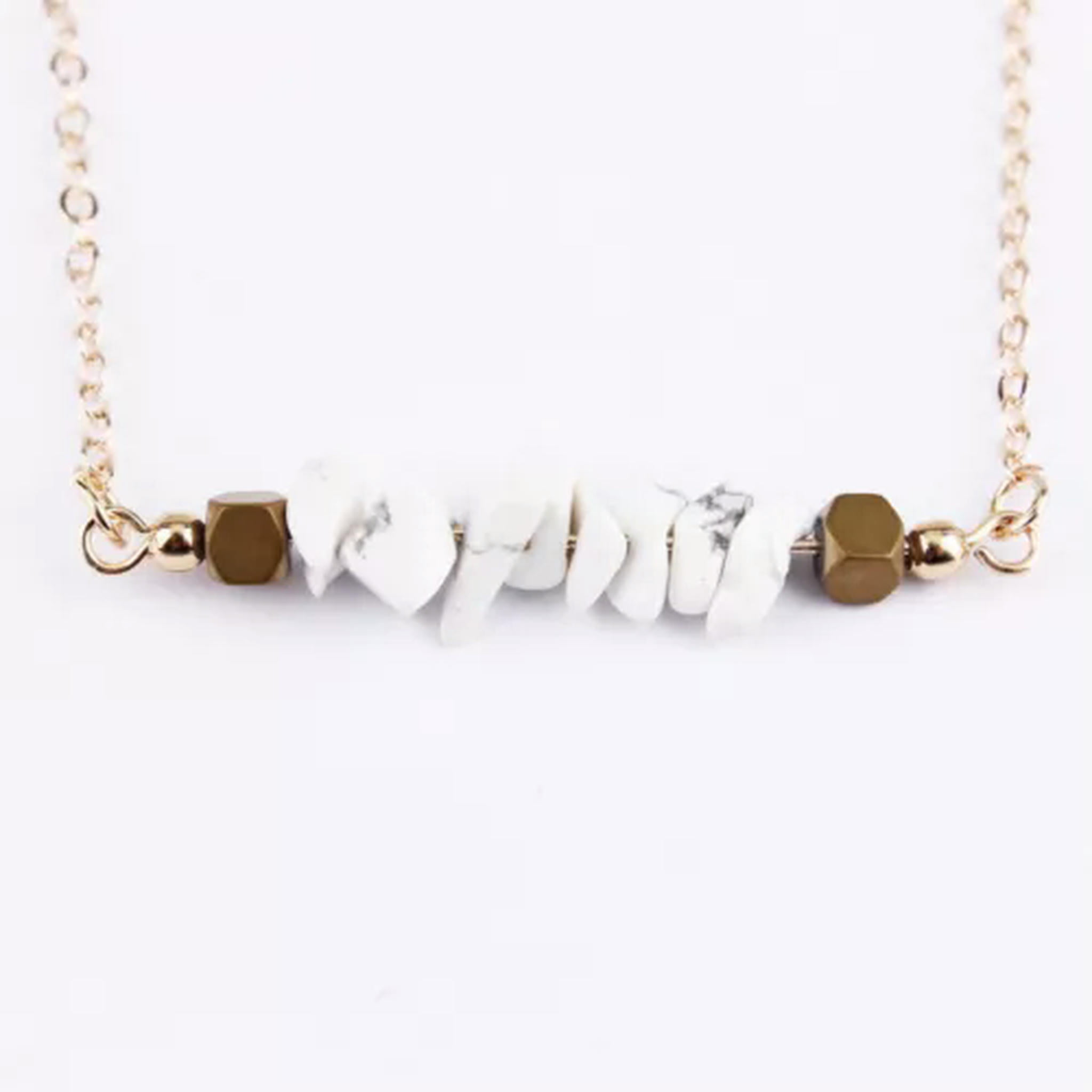 【EVERYBIRTHDAY】Stone White Leather Choker RSAMD Beautiful Birthstone Crystal Choker Necklace for Women