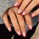 thumbnail image 1 of 24 Pcs Heart Full Cover False Nail French Tip Acrylic Nail Square Press On Nail Simple Stick on Nail for Woman, 1 of 4