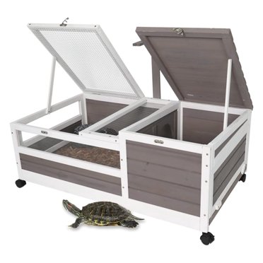 Fresh Look at Waleaf Wooden Tortoise House With Detachable Legs Large Tortoise