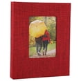 thumbnail image 2 of 6 Inch Vertical Photo Album,Slip in Picture Albums,Linen Cover Memory Book with Front Window,Postcard Album,Photo Album for Wedding,Family,Anniversare,Vacation,Graduation Picture,Holds Many Photos, 2 of 2