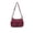 Wine, variant on Women Lightweight Multi-Compartment Crossbody Bag, Casual Waterproof Nylon Shoulder Purse, Multi Pocket Roomy Everyday Messenger Bag for Work Shopping Travel, Black