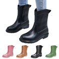 thumbnail image 4 of Dsscvnef Bottes de Pluie pour Femmes sur Bottines en Ciment Non Durables pour Confort par Temps Humide, 4 of 9
