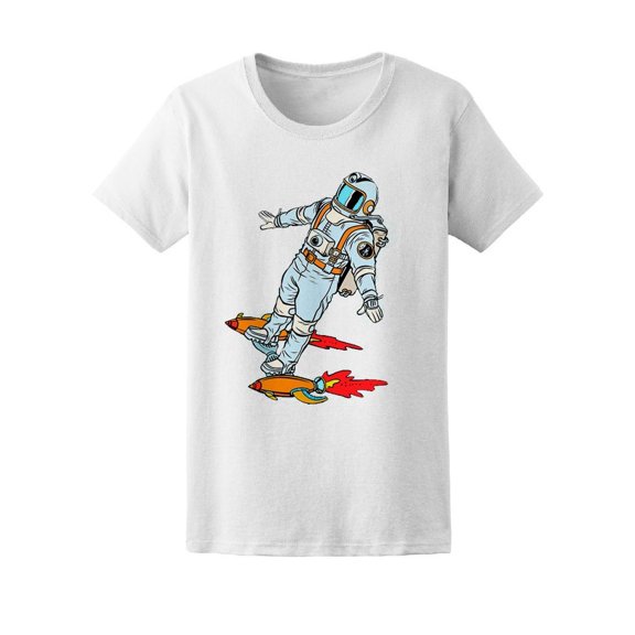 Astronaut Riding Rockets Tee Men's -Image by Shutterstock