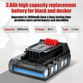 thumbnail image 2 of 2 Pack For Black & Decker 20V Lithium MAX Battery 20 Volt Li-Ion LBXR20 LBXR2020, 2 of 18