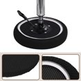 thumbnail image 3 of Uxcell 4 Pcs Polyester Round Bar Stool Covers Fit 11"- 14" Seat Cushions for Chairs Stool Slipcovers Black, 3 of 6