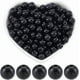 thumbnail image 1 of 500 cuentas redondas negras lisas de 8 mm, cuentas acrílicas de perlas, bolas de chicle gruesas, cuentas espaciadoras de plástico, cuentas sueltas de chicle., 1 of 9