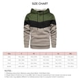 thumbnail image 4 of Sudadera con capucha deportiva para hombre, holgada, transpirable y con bloques de color en verde OD, talla L, 4 of 4