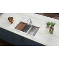 thumbnail image 2 of Ruvati 33in Workstation Ledge 60/40 Double Bowl Undermount 16 Gauge Kitchen Sink, 2 of 8