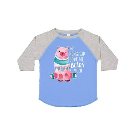 

Inktastic My Mom and Dad Love Me Beary Much with Cute Bear Gift Toddler Boy or Toddler Girl T-Shirt