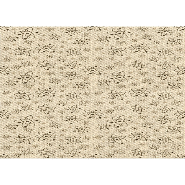 Ahgly Company Tapis d'Intérieur Lavables en Machine, Rectangle Transitionnel Peru Brun, 2' x 4'