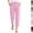 17# Pink, variant on Linen Pants Women Petite High Waisted Cropped Pants Summer Beach Ankle Length Straight Leg Tapered Trouser Pant with Pockets,Sky Blue 2XL