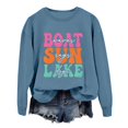 thumbnail image 4 of Wyzesi Chandails en Molleton Verts pour Femmes, Chandails en Molleton Courts pour Femmes, Chandails en Molleton Versized, Col Rond, Manches Longues, Pullovers Tendance Automne, 4 of 4