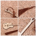 thumbnail image 4 of Shisuyan Guitar Shape Bamboo Bookmark Creative Book Mark Decoration Bamboo Page-marker, 4 of 9