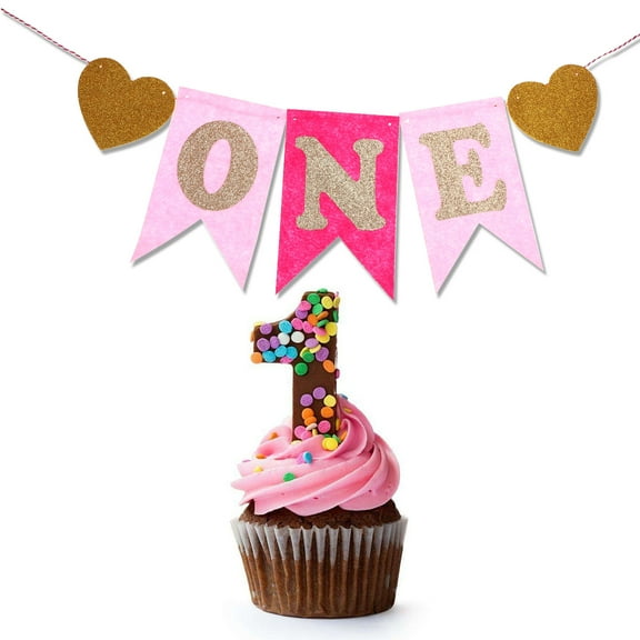 Masteelf Letter Banner for Decorating Baby's First Birthday Party Nonwovens 2M