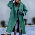 thumbnail image 2 of Lindreshi Pea Coats Jackets for Women Women's Fall and Winter Straight Cardigan Button Pocket Coat, 2 of 6