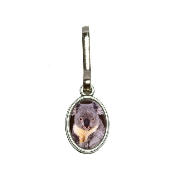Koala Bear Oval Zipper Pull