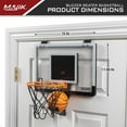 Majik Slam Dunk Over the Door Folding Mini Basketball Hoop