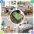 thumbnail image 2 of Green Pioneer Flower and Paisley Pattern Rectangle Tablecloth 60"x120",Waterproof Polyester Rectangle Table Cloth, Wipeable Spillproof Polyester Tablecloth for Dining, Camping, Indoor and Outdoor, 2 of 6