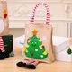 thumbnail image 4 of Bolsa de asas de dulces de Navidad bolsa de regalo de tela de pierna de rayas de dibujos animados para Año Nuevo (D) JShteea Libre de BPA, 4 of 6