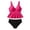 Hot Pink, variant on Viluyesy Swimsuits for Womens, V Neck Tankini and High Waist Swim Bottom Beach 2-Piece Bathing Suits Green S