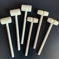 thumbnail image 5 of figatia 2xWooden Mini Hammers for Chocolate, Natural Wood Hammer 10Pcs 14.7cm, 5 of 8