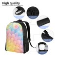 thumbnail image 5 of Single Side Full Backpack 16.1×11.8×4.5in Large Capacity Breathable Shoulder Belt Leisure Simple And Strong Bearing Capacity Lightgreen Tie Dye Background Rainbow Colors_3, 5 of 8