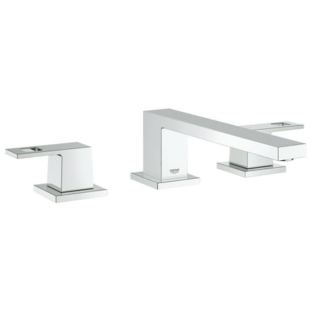 Grohe Chrome Bathroom Tub - Grohe 117982 Eurocube Roman Tub Faucet Trim, Starlight Chrome