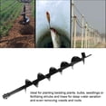 thumbnail image 4 of Earth Auger Drill Bit Garden Planting Post Hole Digger 100x800mm Single Blade, 4 of 7