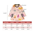 thumbnail image 5 of Wrapables Meow Meow Doodling Cat Dress, 6-7Y, 5 of 5