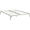 Argent, variante sur Modway Ollie Cadre de Lit Plateforme Moderne Double en Acier, Base de Matelas avec Lattes de Soutien, Blanc