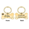 thumbnail image 3 of 1pc Lovely Liya example  Custom Name and text Pet Nameplate Personalized Dog Tags Engraving ID Tag Pet ID Name Collar Tag, 3 of 5