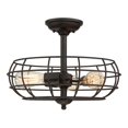 thumbnail image 3 of Savoy House 1-8075-3-13 Scout 3 Light Semi-Flush en Bronze Anglais, 3 of 5