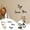 2PCS, variant on 2 Set Love You Bye Wood Sign Home Decor, Black Modern Home Decor Unique Wooden Entryway Hallway Wall Art Decorations with Double-side Stickers, Express Love and Warmth Family Sign Home Decorations