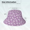 thumbnail image 3 of Balery Purple Butterflies Floral Sombreros para el sol para hombre y mujer, sombrero de pescador con UPF 50+, 3 of 6