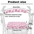 thumbnail image 6 of HELLHERO Pink Cow Pattern Seat & Backrest Covers Anti-Slip Cover for Outdoor Park Home Parks Rollator Seat Covers, 6 of 7