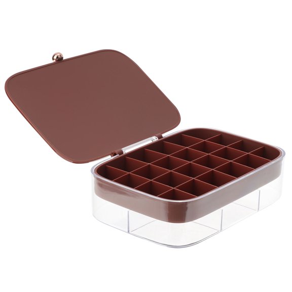 OATIPHO Small Red Jewelry Storage Box Portable Earring Holder Easy to Open and Close