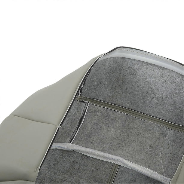 Front Driver Bottom Seat Cover PU Leather Car Seat Protector Replacement for Chevy Suburban 1999‑2002 Beige