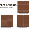 thumbnail image 6 of Mcombo 10 Pieces Outdoor Wood Flooring Interlocking Deck Tiles, Red, 12"x12", 6 of 7