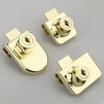 Gold Glass Door Lock Latch with keys Integral Knob for Display Case