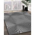 thumbnail image 3 of Ahgly Company Machine Washable Indoor Round Transitional Grey Gray Area Rugs, 6' Round, 3 of 7