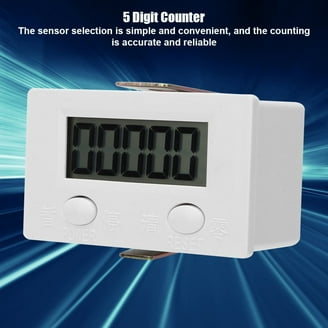 Sourcing Map Contatore Digitale A Dito Con Display LED - Conteggio 0-99999, Cinturino Regolabile, Per Sport E Conteggi