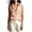 Orange, variant on Noric Women's Striped Print Tank Tops Sleeveless V-Neck Collar Casual Summer Trendy Office Blouse