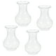 thumbnail image 1 of Jarrones de bulbo claros Uxcell, paquete de 4, jarrones pequeños decorativos para flores, 1 of 7