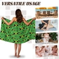 thumbnail image 5 of Yuyamidu Jamaican Flag Wrap Towel for Women Knee Length Bath Wrap with Pocket Absorbent Bath Towels Spa Wrap Bath Sheets with Adjustable Closure Bathroom Shower Wrap Size XL, 5 of 7