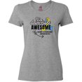 thumbnail image 3 of Inktastic Im Down Right Awesome Down Syndrome Awareness with Arrow Women's T-Shirt, 3 of 5