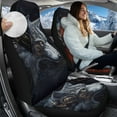 thumbnail image 2 of Uorisanigo Seat Covers for Cars, Trucks, & SUV - 2 Pcs Cool Wolf Print Front Seat Covers Premium Coral Fleece Cloth - Flurry Seats Cushion for SUV Interior Cover & Seats Cover Accessories, 2 of 7