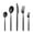 Black, variant on 30 Pcs Gold Silverware Set,Food Stainless Steel Flatware Utensil Sets for 6,Gold Luxury Cutlery Set Includes Forks Spoons Knives,Mirror Polished,Dishwasher Safe