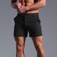 thumbnail image 6 of Mens Tailored Solid Shorts, Slim Leg, Breathable Cotton, Summer Urban Casual, Office & Weekends, 6 of 6