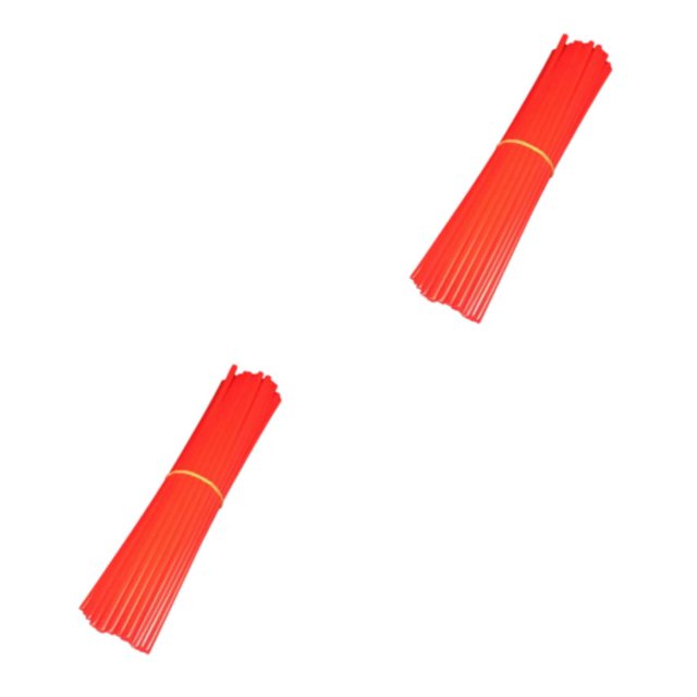 Baohd Premium Plastic Used In Motorcycle Spoke Covers For Optimal Wear-resistant red 2Set