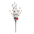 thumbnail image 1 of Décoration Maison Moderne, Fleur de Simulation Étoile Jour de l'Indépendance Bleu Blanc et Rouge, 1 of 9